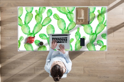 Full desk pad pastel cacti