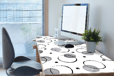 Full desk pad inkjet circles