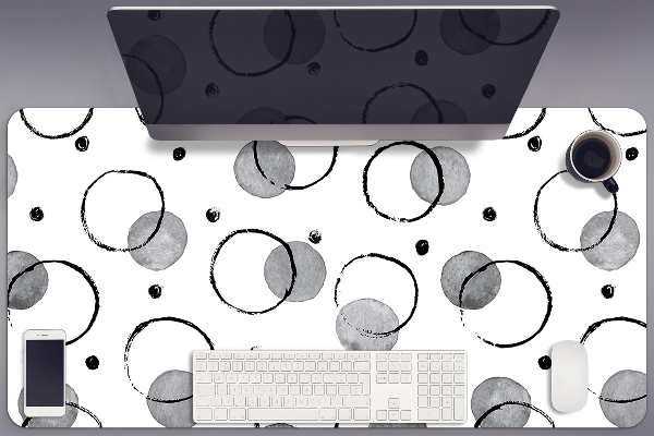 Full desk pad inkjet circles