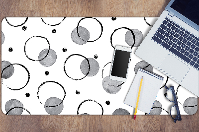 Full desk pad inkjet circles