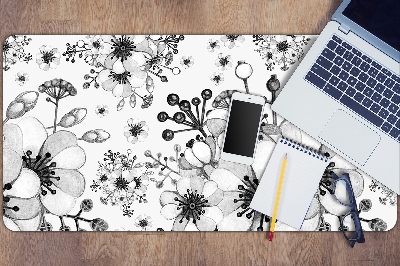 Full desk pad Black-and-white pattern