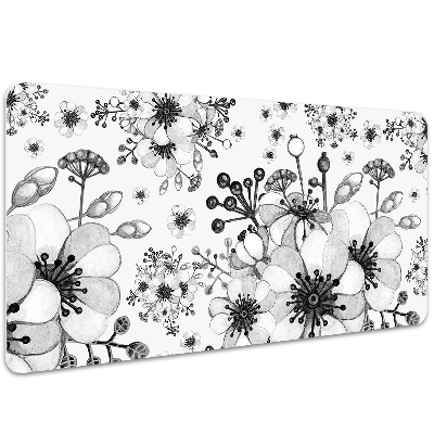 Full desk pad Black-and-white pattern