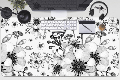 Full desk pad Black-and-white pattern