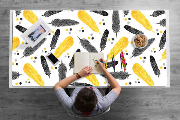 Desk mat Black Gold Pen