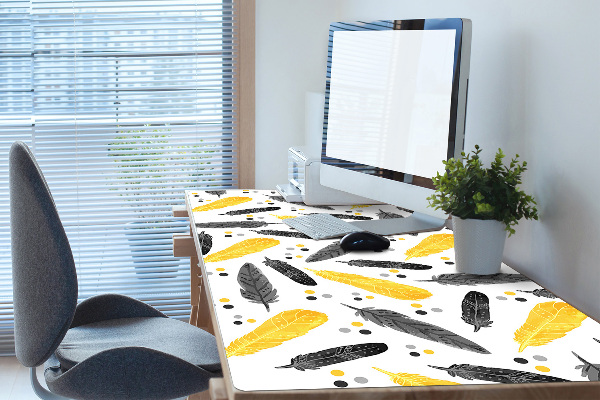 Desk mat Black Gold Pen