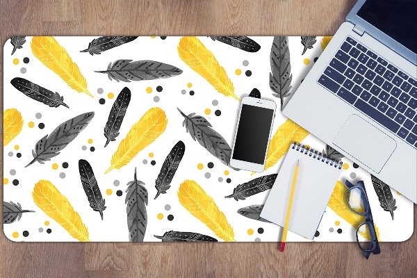 Desk mat Black Gold Pen