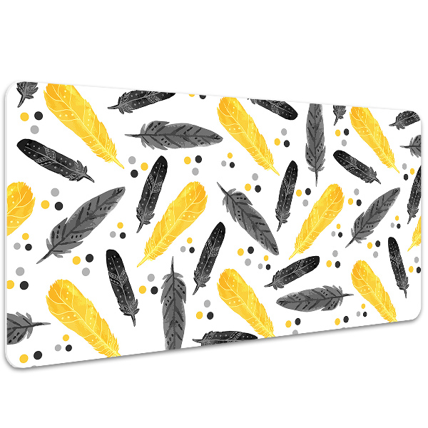 Desk mat Black Gold Pen