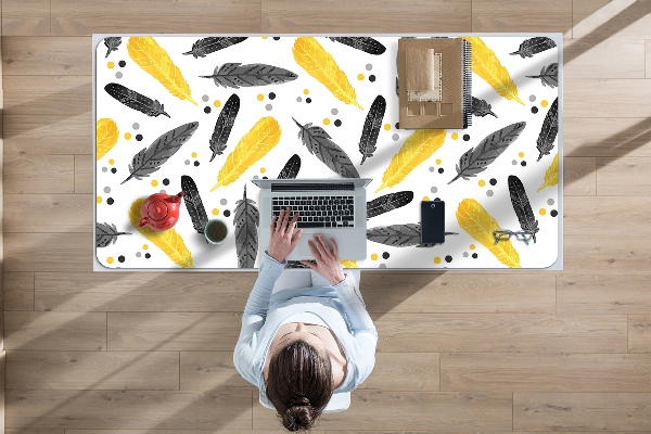 Desk mat Black Gold Pen
