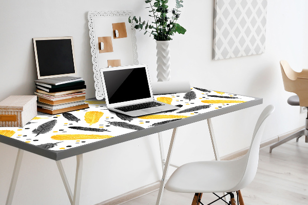 Desk mat Black Gold Pen