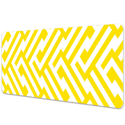 Large desk mat for children yellow bar