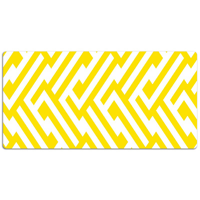 Large desk mat for children yellow bar