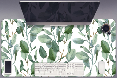 Desk mat eucalyptus leaves