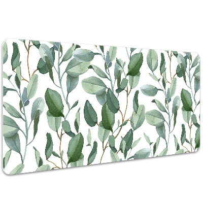 Desk mat eucalyptus leaves