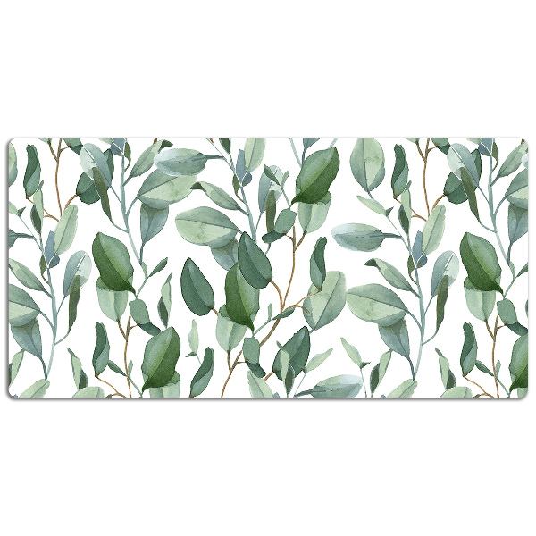 Desk mat eucalyptus leaves