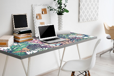 Desk pad Flowers and butterflies