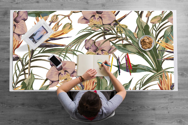 Full desk pad Botanical leaves