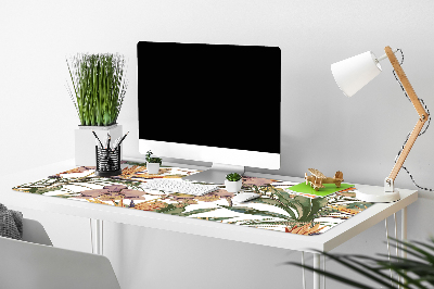 Full desk pad Botanical leaves