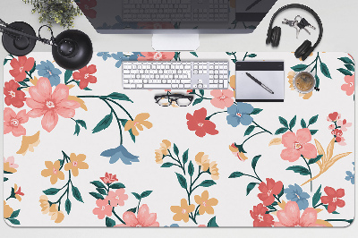 Desk pad colorful flowers