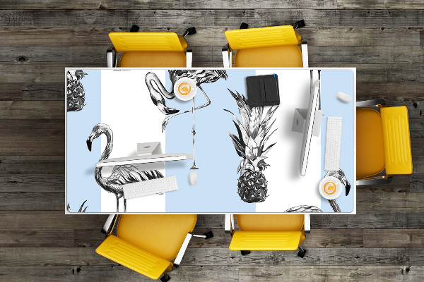 Full desk protector Flaming and pineapple