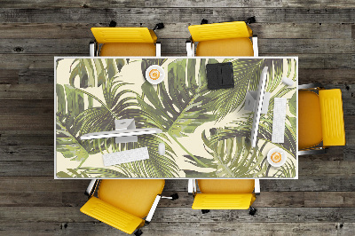 Full desk pad tropical leaves