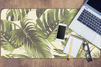 Full desk pad tropical leaves