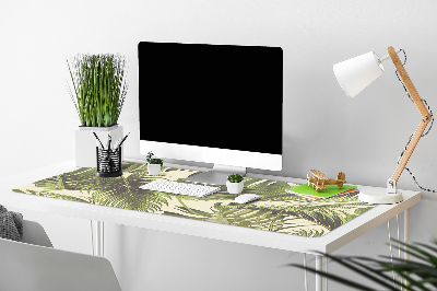 Full desk pad tropical leaves