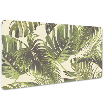 Full desk pad tropical leaves