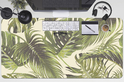 Full desk pad tropical leaves