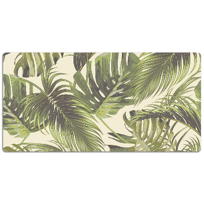 Full desk pad tropical leaves