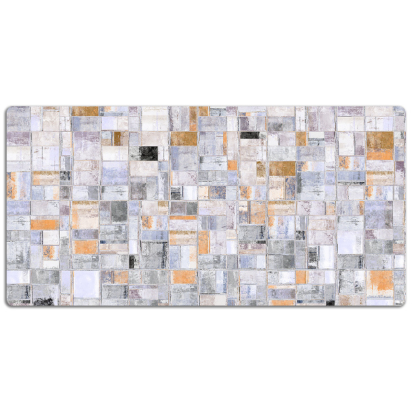 Full desk protector colorful tiles