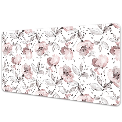 Full desk mat pastel poppies