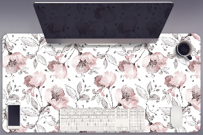 Full desk mat pastel poppies