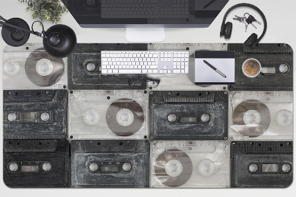 Large desk pad PVC protector old cassettes
