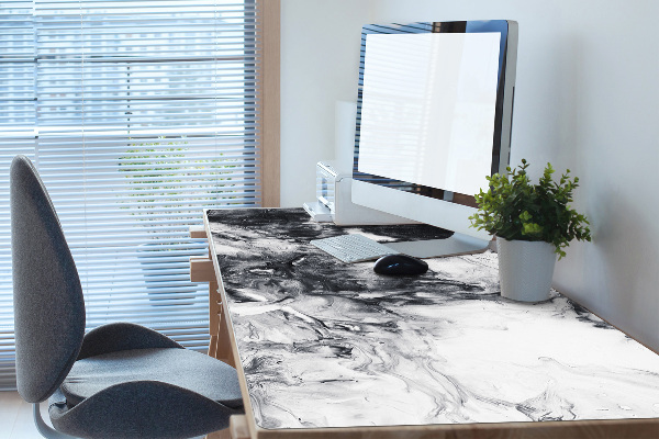 Large desk mat table protector Stains of a paint