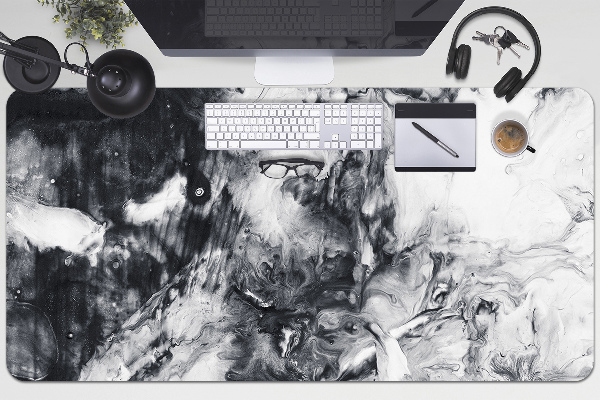 Large desk mat table protector Stains of a paint
