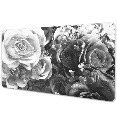 Large desk mat for children retro roses