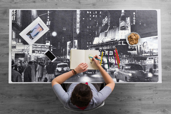 Large desk mat for children broadway
