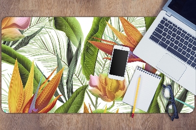 Desk mat tropical plants