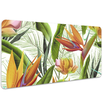 Desk mat tropical plants