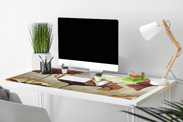 Desk mat Painting large poppies