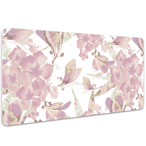Desk mat Pale pink hibiscus