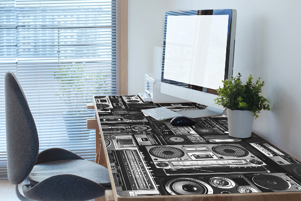 Desk mat Old school boombox