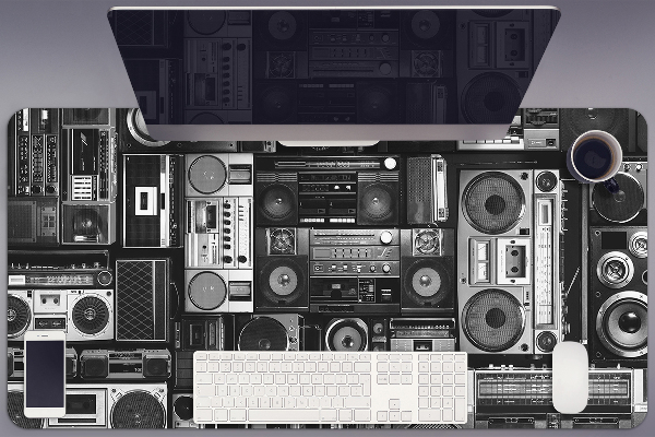 Desk mat Old school boombox