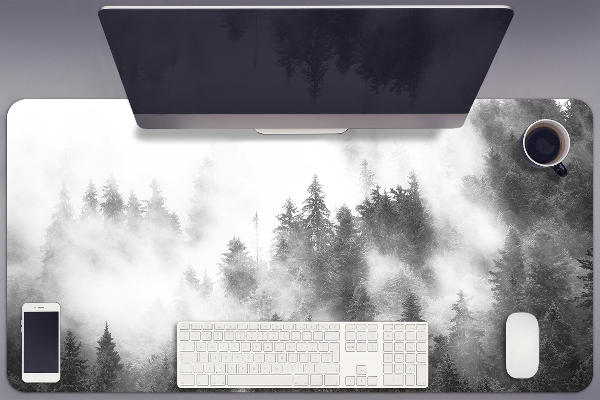 Large desk mat for children misty forest