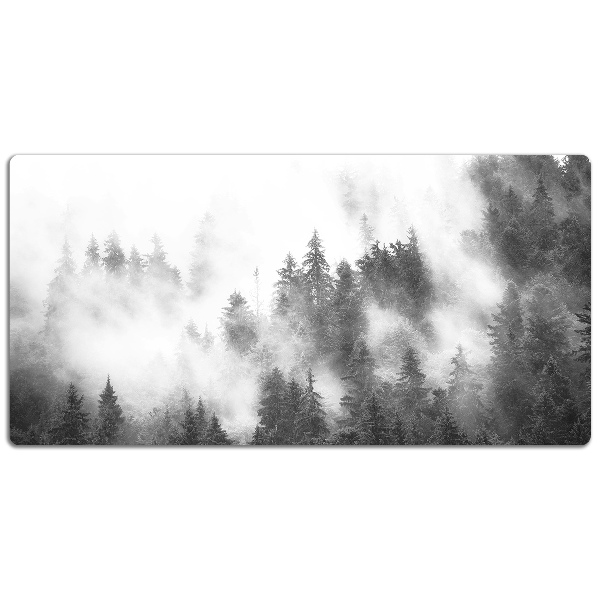 Large desk mat for children misty forest