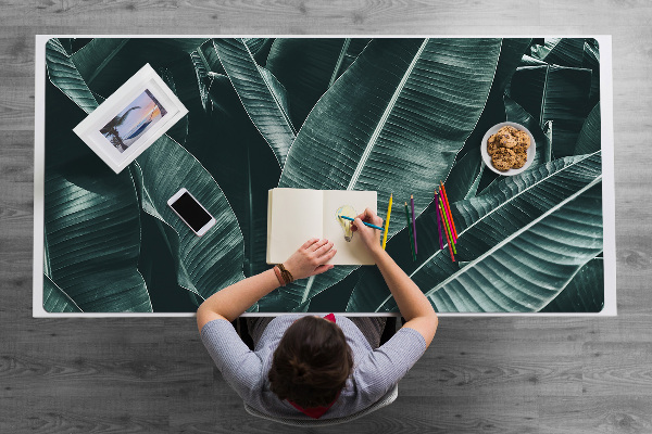Full desk pad exotic leaves