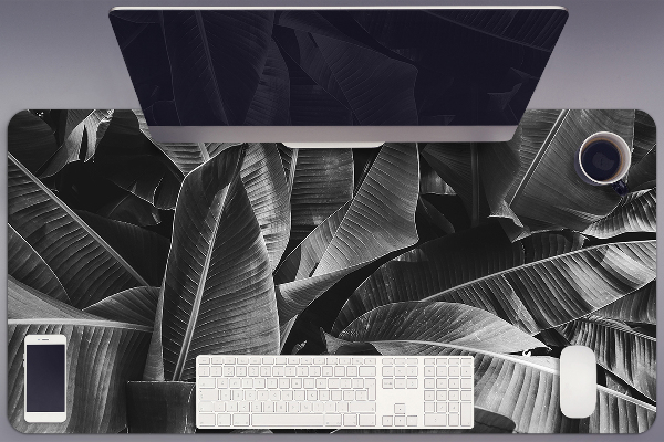 Large desk mat for children large leaves