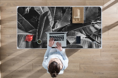 Large desk mat for children large leaves