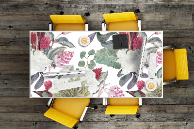 Desk pad Colorful flowers