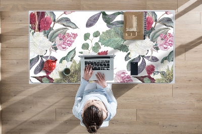 Desk pad Colorful flowers